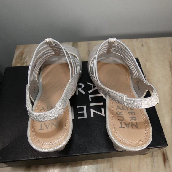 Naturalizer Womens Vanity Open Toe Slip On Slingback Heels 8 - Picture 12 of 14